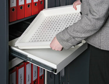 Wysuwany kosz na nośniki danych - szerokość 704 mm - Office Data Star