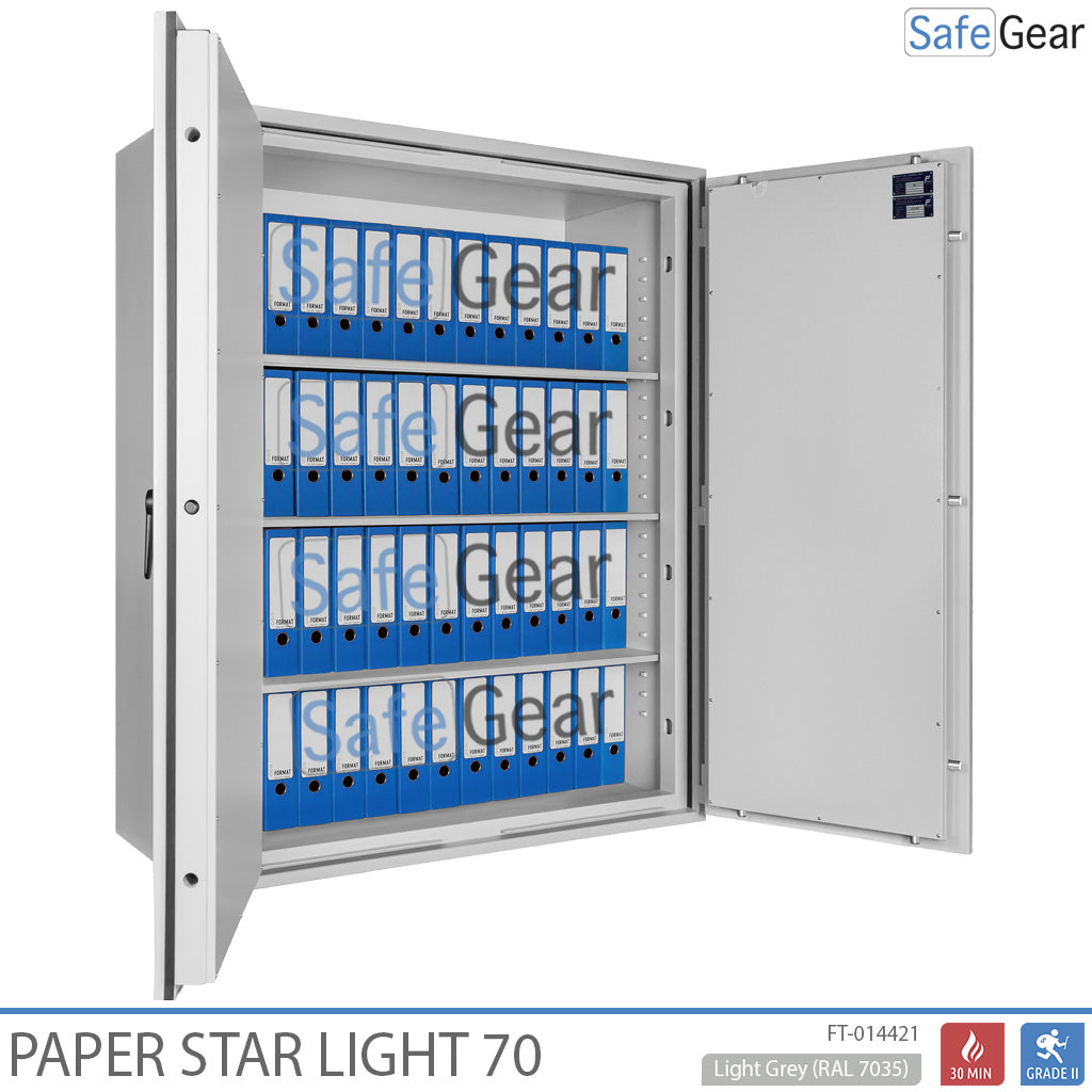 Paper Star Light 70 Sejf na dokumenty – 56 segregatorów – test antywłamaniowy S2 / test ognioodporności 30 min