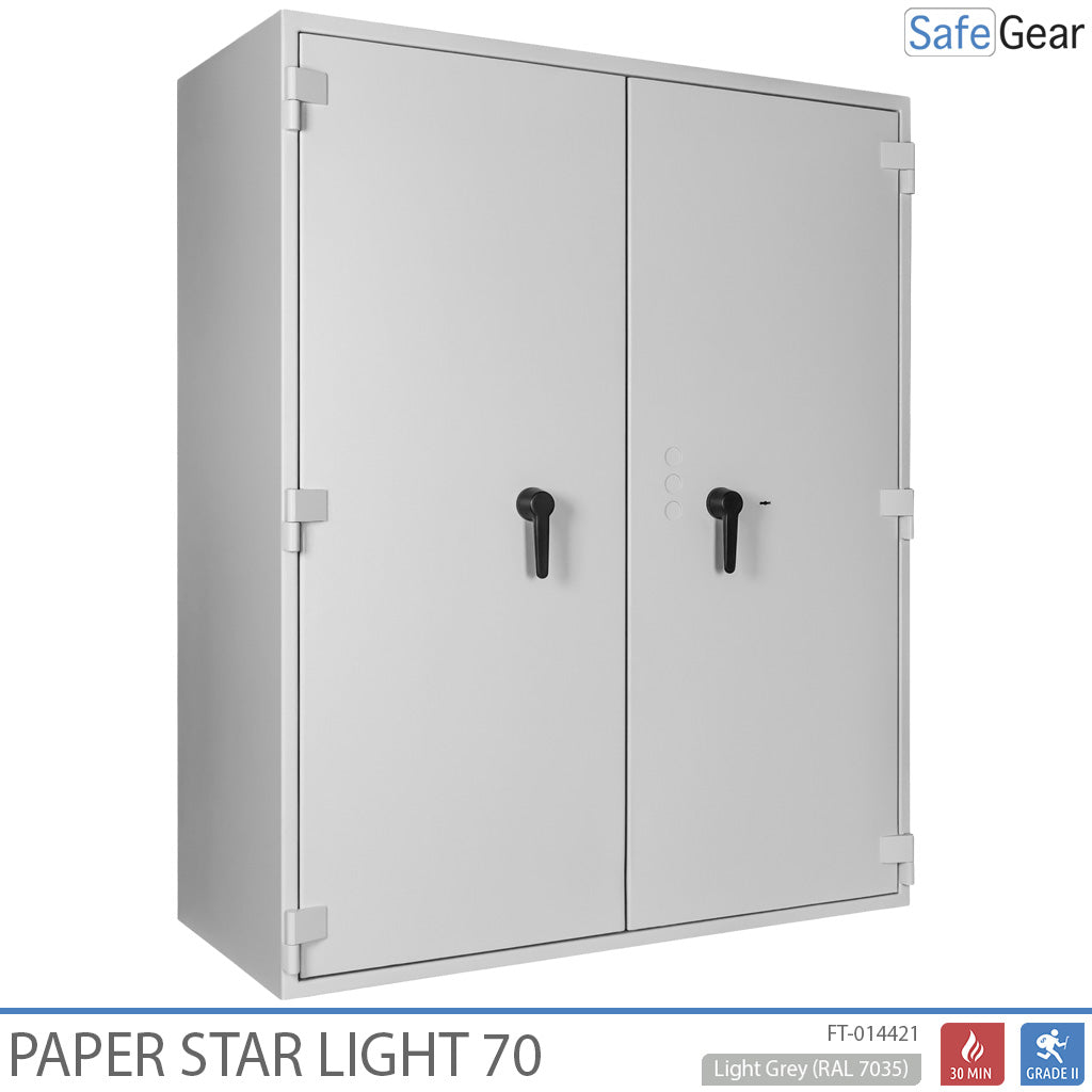Paper Star Light 70 Sejf na dokumenty – 56 segregatorów – test antywłamaniowy S2 / test ognioodporności 30 min