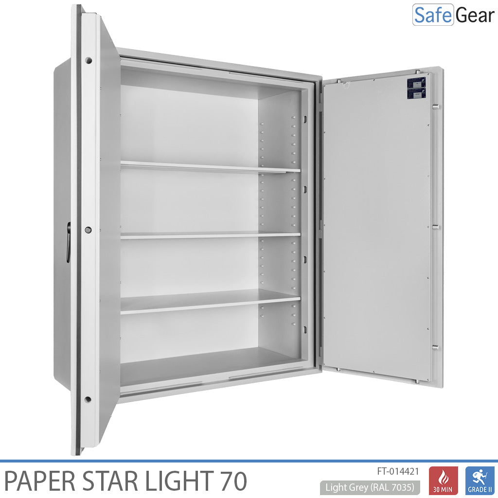 Paper Star Light 70 Sejf na dokumenty – 56 segregatorów – test antywłamaniowy S2 / test ognioodporności 30 min