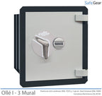 Caja Fuerte - Ollé I Mural - Certificación Grado I - 3 - Cierre Electrónico