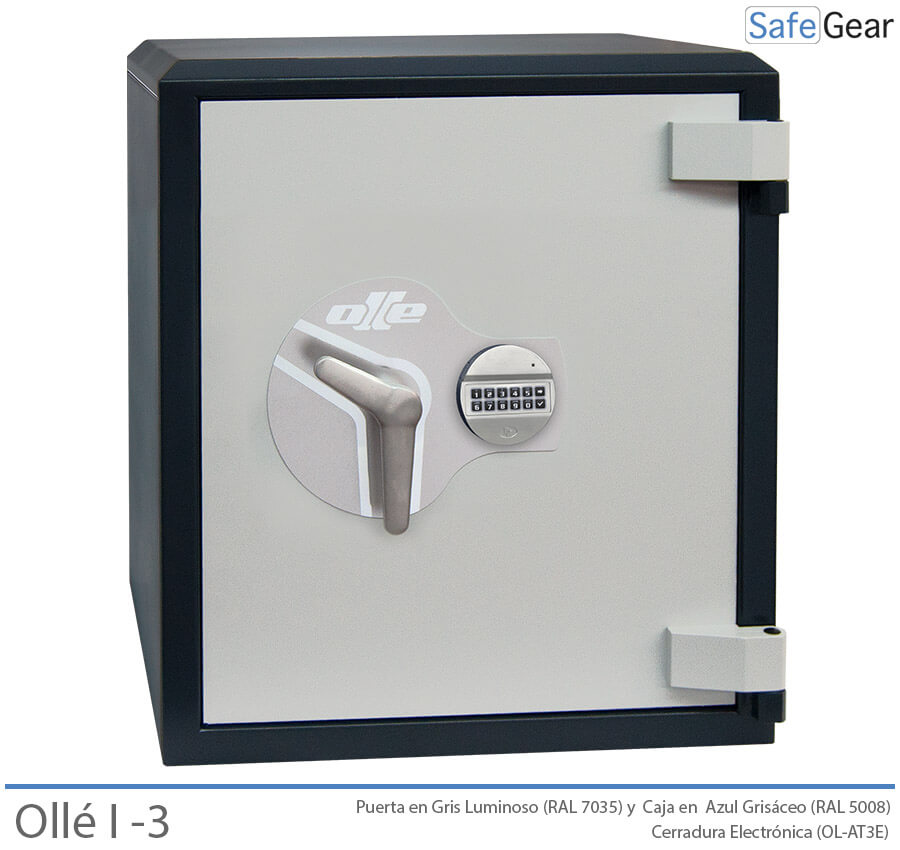 Ollé I-3 Grade 1 safe with code lock, door closed