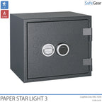 Paper Star Light 3 Sejf ognioodporny – 5 segregatorów – Klasa odporności na włamanie S2 / odporność ogniowa 30 min