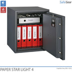 Paper Star Light 4 Sejf ognioodporny – 7 segregatorów – Klasa odporności na włamanie S2 / test odporności ogniowej 30 min