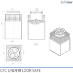 Szafka podłogowa CFC – zakamuflowana – mechaniczny zamek szyfrowy