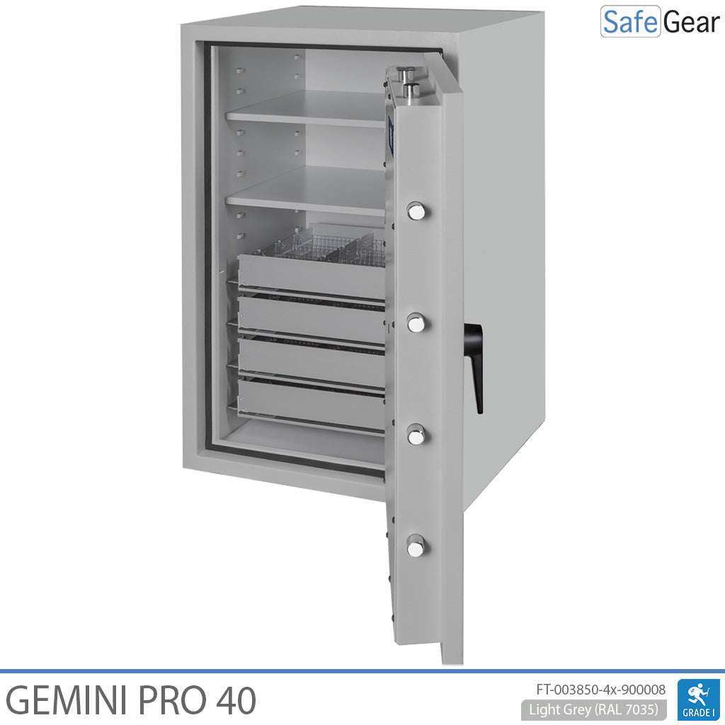 Gemini Pro 40 Sejf Apteczny (180 litrów) - 4 szuflady - 2 półki - Test antywłamaniowy Klasa I - Zamek kluczowy