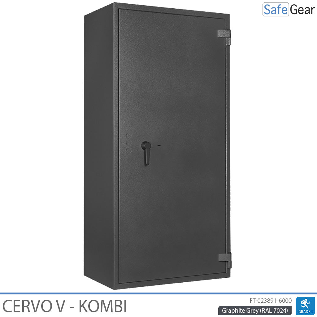 Cervo V Combi – szafa na broń – (7 karabinów) – Klasa 1 w teście odporności na włamanie