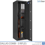 Dallas Combi - Gun Safe (3 Rifles) - Burglary Test Grade 1