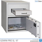 Gemini Pro SL 97 Sejf Wrzutowy (119 L) - Test antywłamaniowy D-I - Zamek szyfrowy z 9 kodami użytkowników