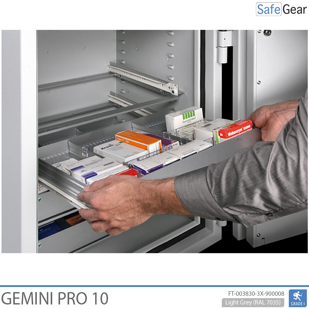 Gemini Pro 10 - Sejf Apteczny (103 litry) - 3 szuflady - Test antywłamaniowy Klasa I