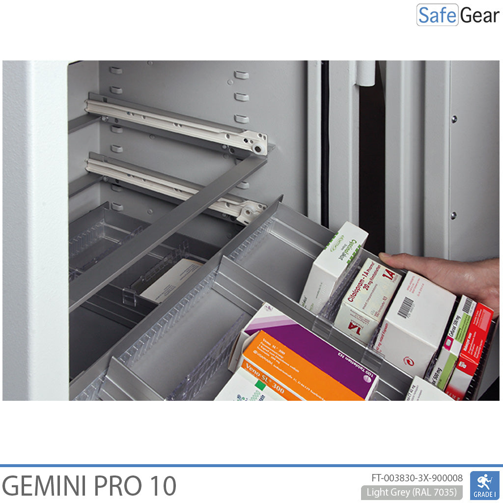 Gemini Pro 10 - Sejf Apteczny (103 litry) - 3 szuflady - Test antywłamaniowy Klasa I