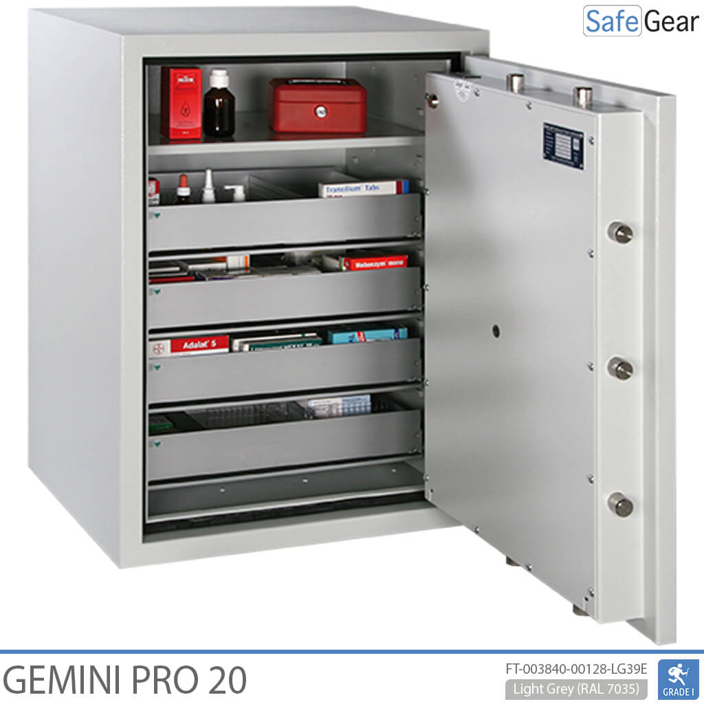 Gemini Pro 40 - Sejf Apteczny (180 litrów) - 6 szuflad - Test antywłamaniowy Klasa I