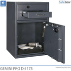 Gemini Pro D-I 175 Deposit Safe (205 L) - Burglary Test D-I - Code Lock with 9 user codes