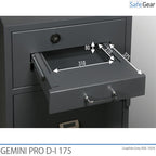 Gemini Pro D-I 175 Deposit Safe (205 L) - Burglary Test D-I - Code Lock with 9 user codes