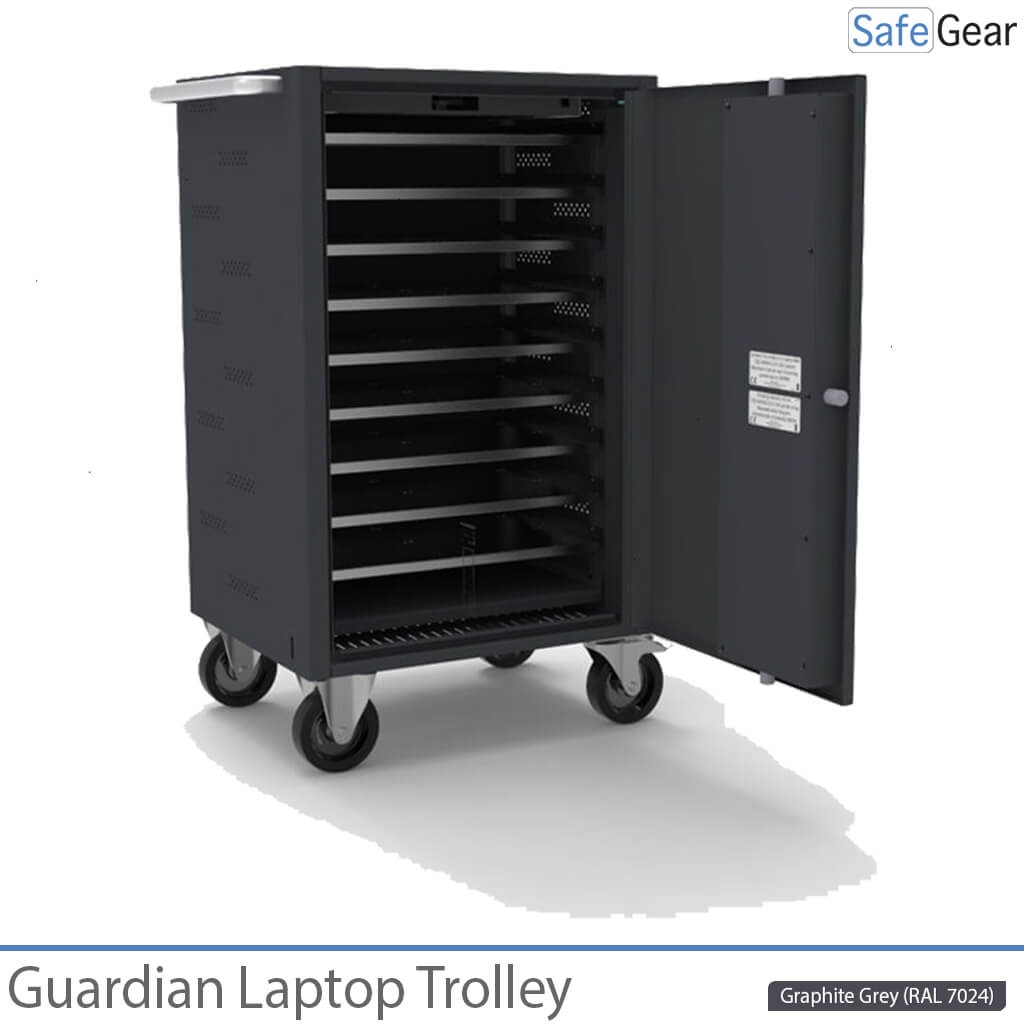 Wózek komputerowy Guardian 1200 – 20 laptopów z ładowaniem