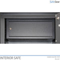 Graphite Grey Inner Safe with key lock.