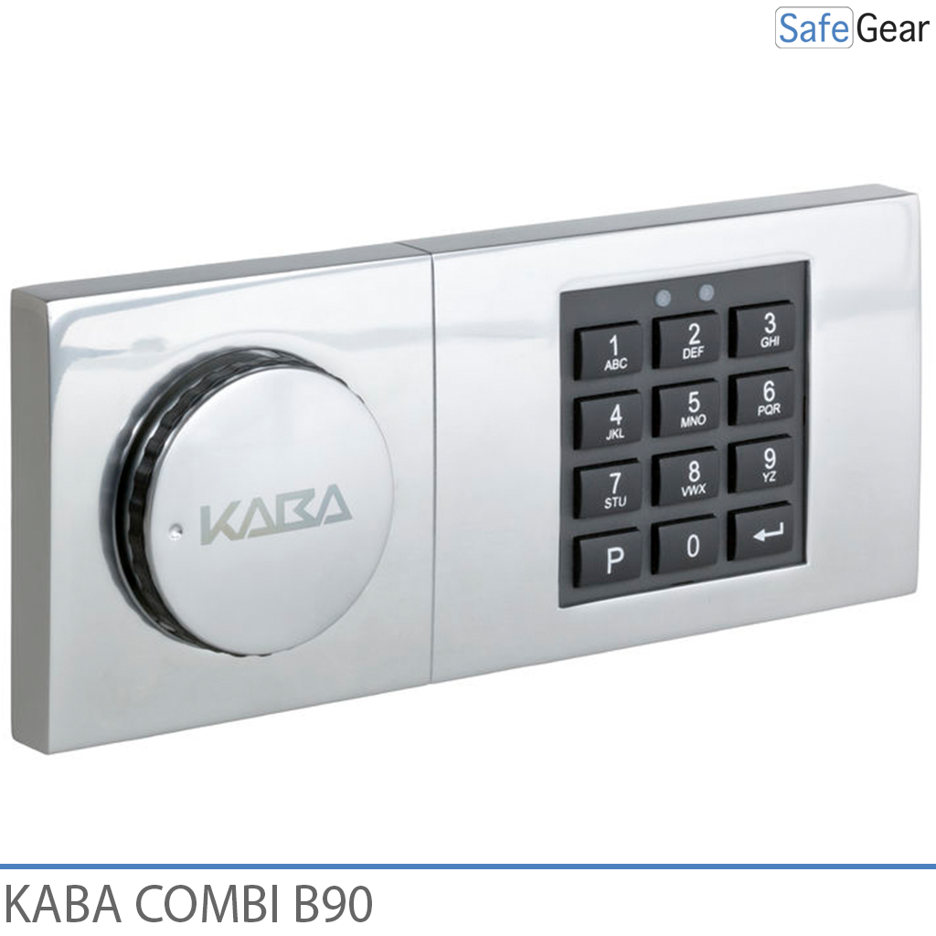 Zamek szyfrowy Kaba Combi B90 do sejfu z kluczem awaryjnym