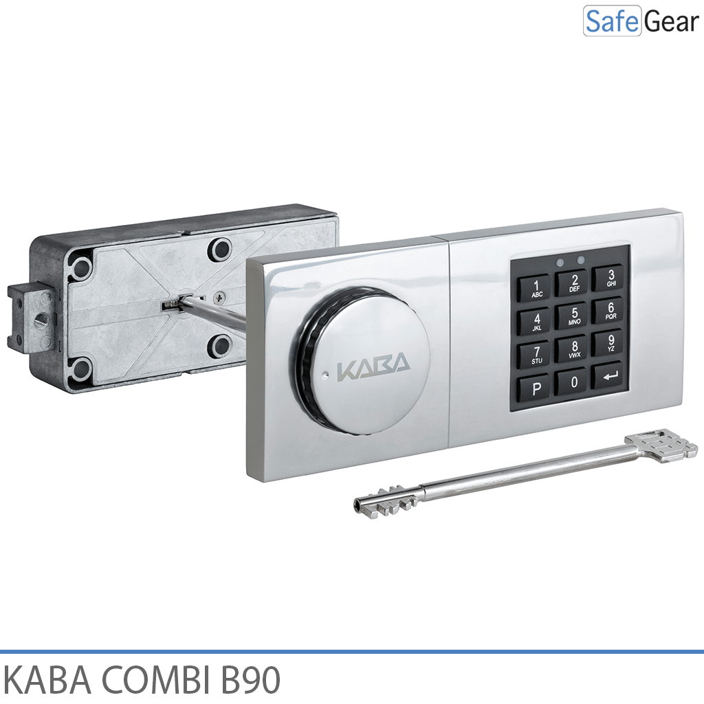Zamek szyfrowy Kaba Combi B90 do sejfu z kluczem awaryjnym