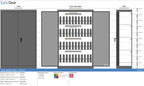 Zeus 24 – sejf na laptopy (48 laptopów) – zamek na klucz