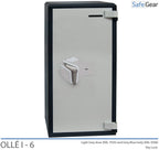Ollé I Deposit - 6 - Deposit Safe (146 L) - Key Lock