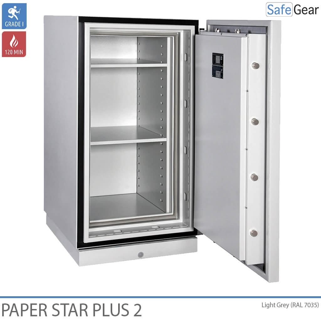 Paper Star Plus 1 Szafa Ognioodporna (115 L) - Klasa odporności na włamanie I / Test odporności ogniowej 120 min