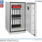 Paper Star Plus 1 Szafa Ognioodporna (115 L) - Klasa odporności na włamanie I / Test odporności ogniowej 120 min