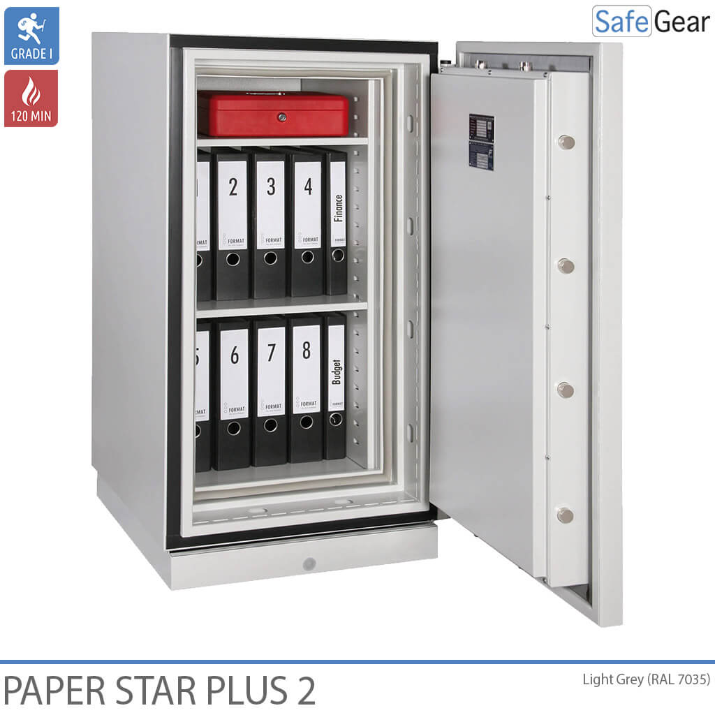 Paper Star Plus 2 Szafa Ognioodporna (141 L) - Klasa odporności na włamanie I / test ogniowy 120 min