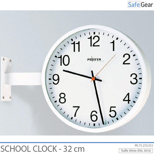 Analogowy Zegar Szkolny – do wnętrz – okrągły – 32 cm
