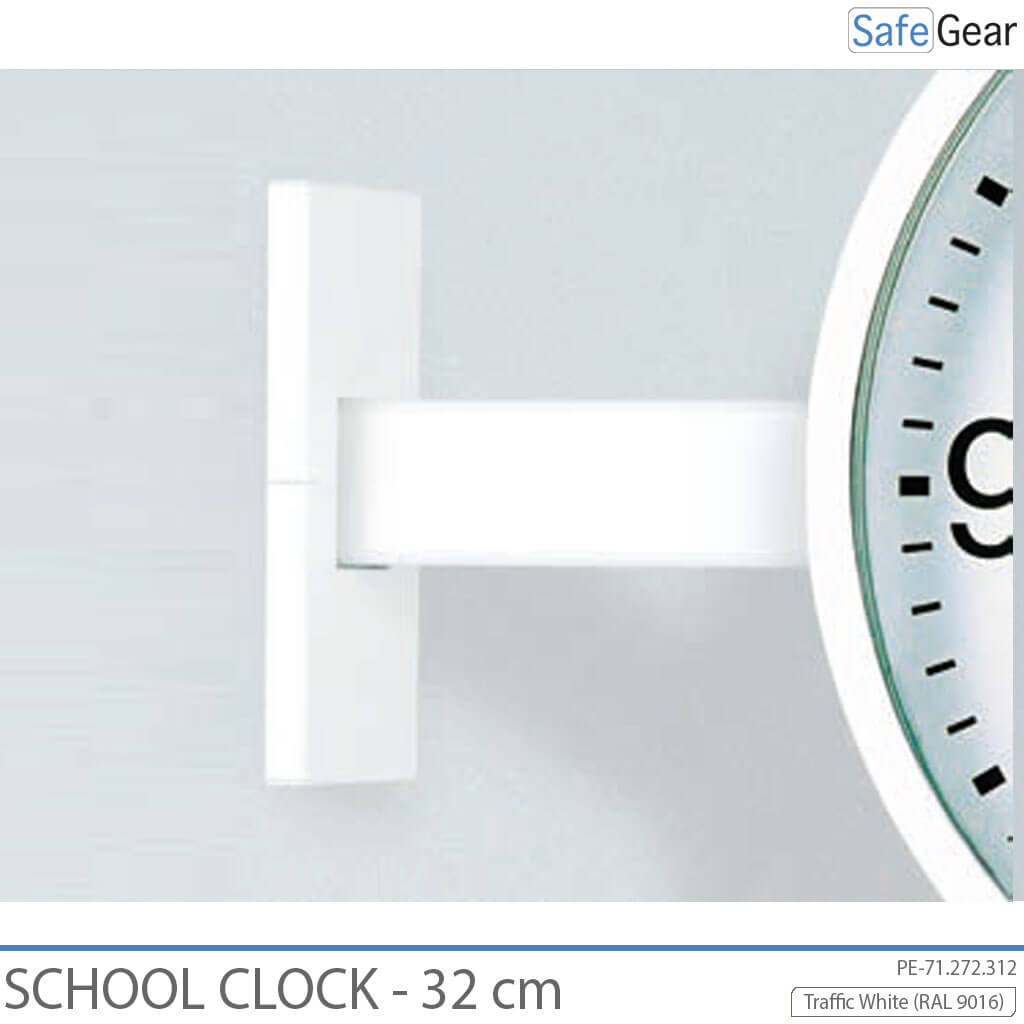 Analogowy Zegar Szkolny – do wnętrz – okrągły – 32 cm