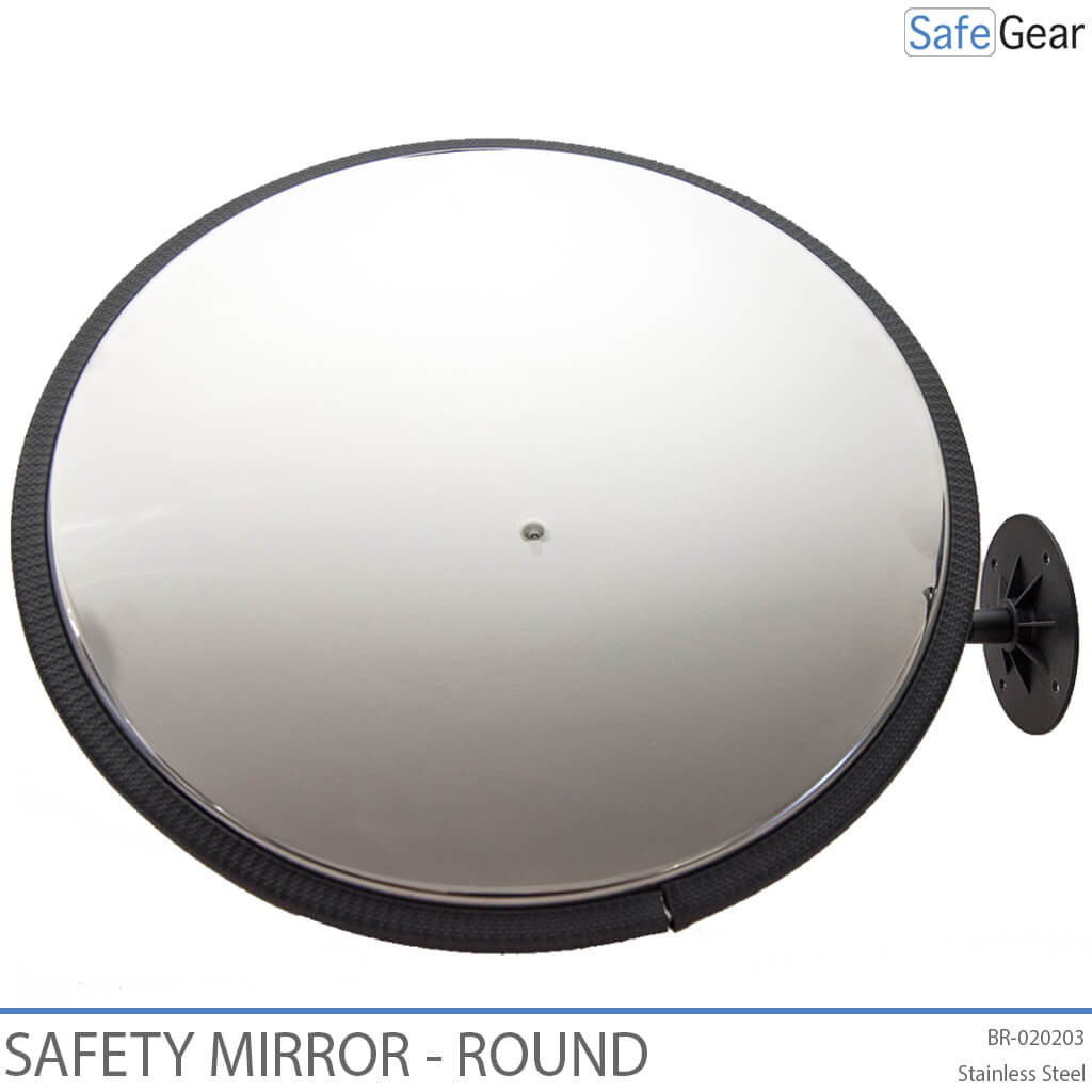 Stainless Steel Safety Mirror - Round Adjustable (Ø 800 mm)