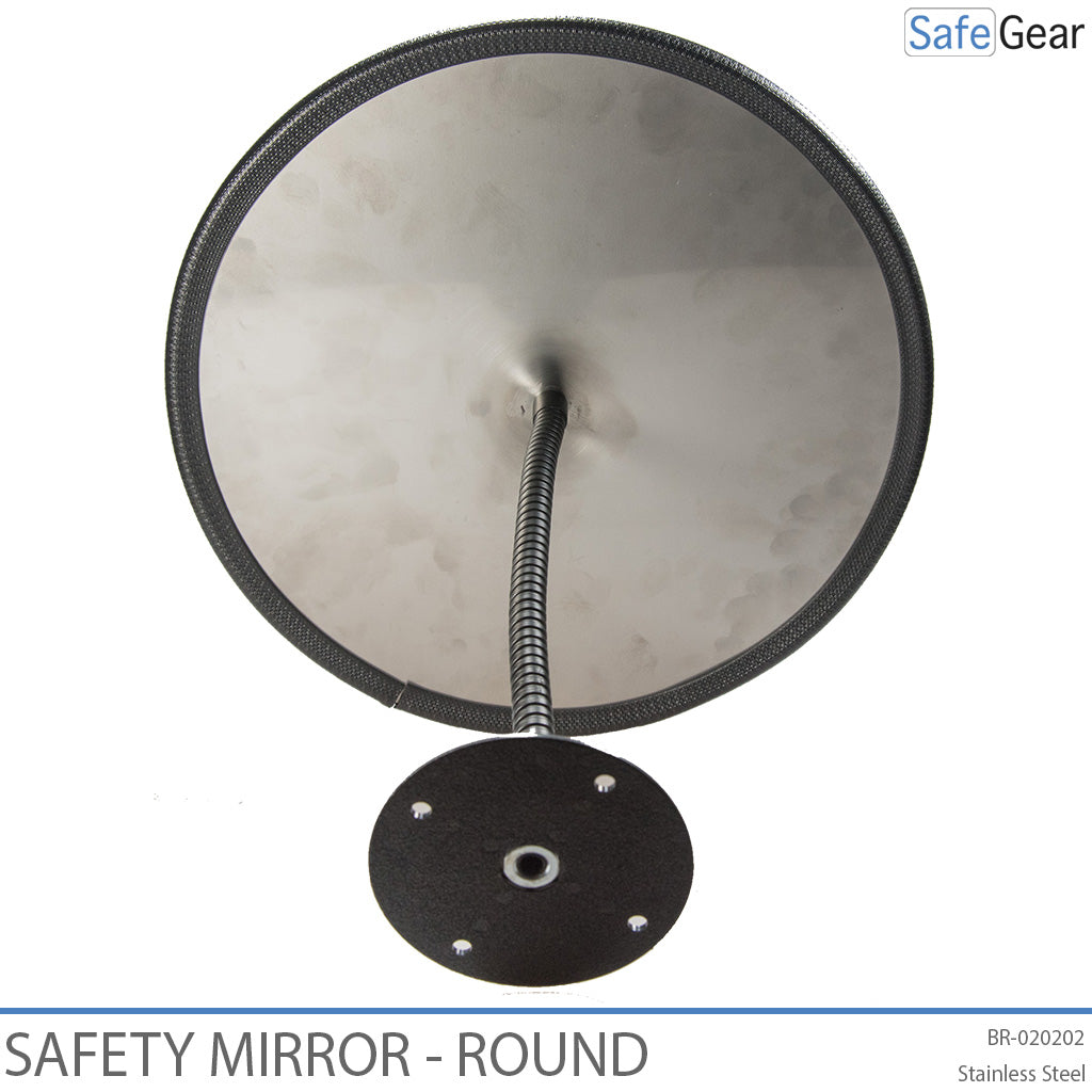 Stainless Steel Safety Mirror - Round Adjustable (Ø 600 mm)