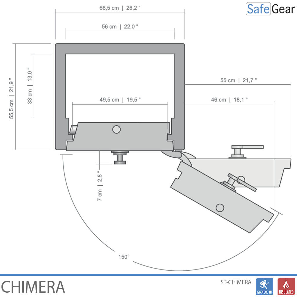 Sejf Luksusowy – CHIMERA – z zamkiem elektronicznym