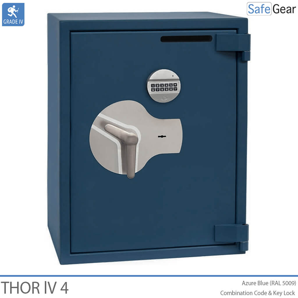 Thor IV — sejf o pojemności (125L) — Klasa 4 w teście odporności na włamanie — Zamek Szyfrowy i zamek na klucz