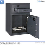 Topas Pro D-II 120 Sejf Wrzutowy (119 L) - test odporności na włamanie D-II - zamek na klucz