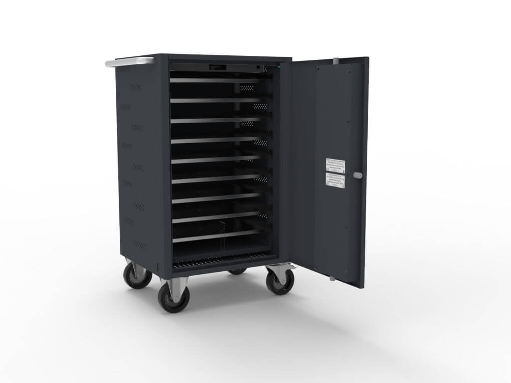 Wózek komputerowy Guardian 1200 – 20 laptopów z ładowaniem