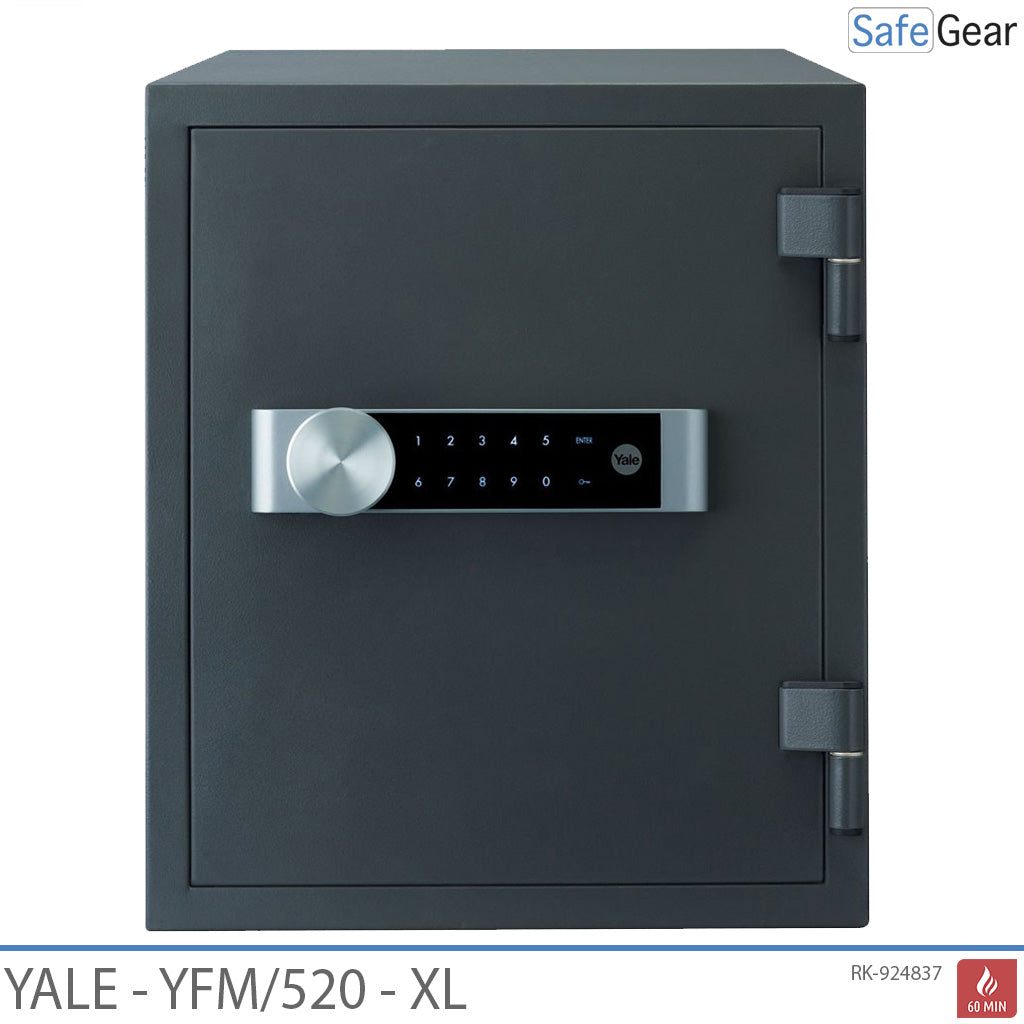 Yale YFM520 ognioodporny (37L) XL - Sejfy - Odporność ogniowa 60 min